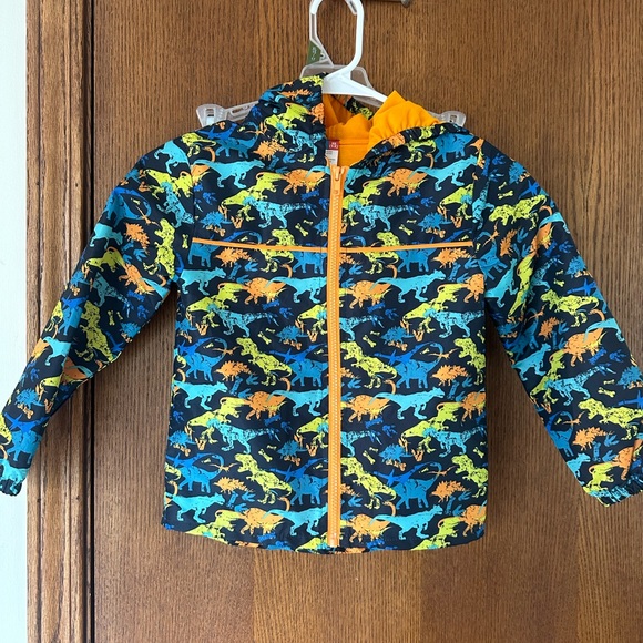 Boons Blue Truck Raincoat – Lined Fleece Jacket For Toddlers & Kids (Sizes 12M To 8 Years)